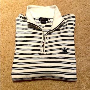 Brook Brother half zip cotton sweater